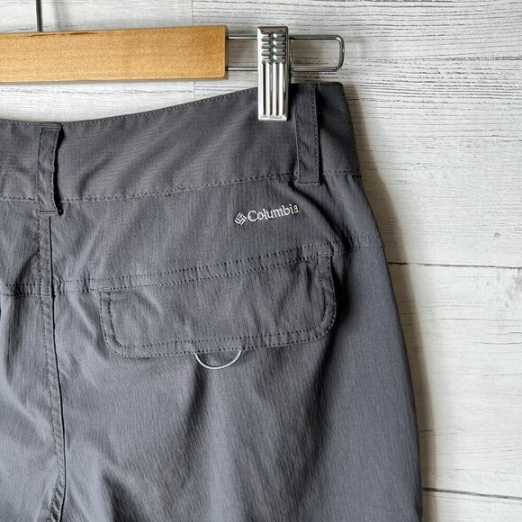 Columbia Sportswear Pants Womens Size 8 Dark Gray Hiking Capri Outdoor Gorpcore - Picture 13 of 16